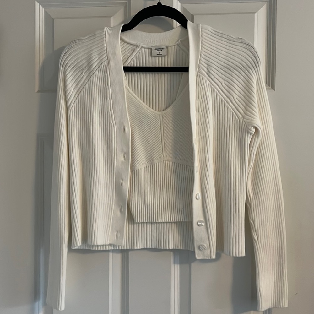 Abercrombie Sweetheart Tank and Cardigan Set, NWOT